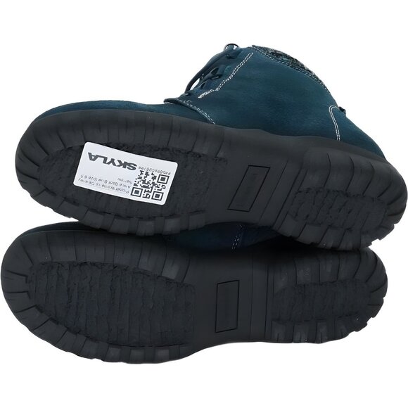 Propét Delaney Blue Ankle Boots Lace Up Zip Comfort - Women's US 6.5N - Picture 6 of 6